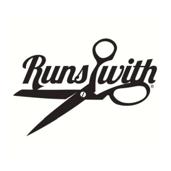 FiberFlies - Runs With Scissors Vinyl Window Decal - Picture 2 of 2